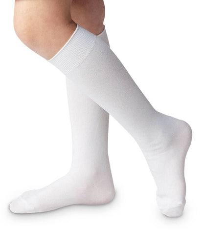 Nylon Knee Socks - White (1603)
