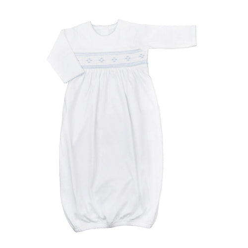 Boys Smocked Argyle Gown