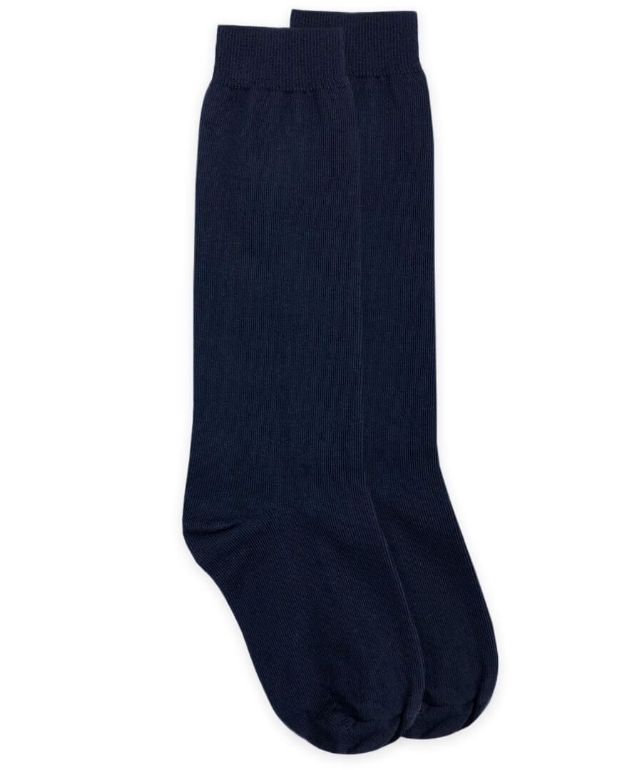 School Uniform Cotton Knee High - Navy