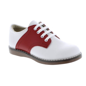 Cheer Saddle Shoe - White/Apple Red