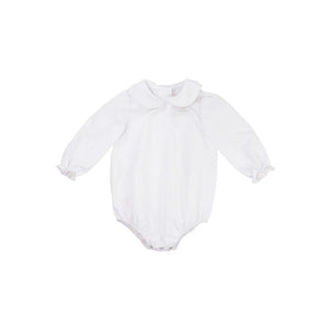 Maude's Peter Pan Collar Shirt - Long Sleeve Woven White