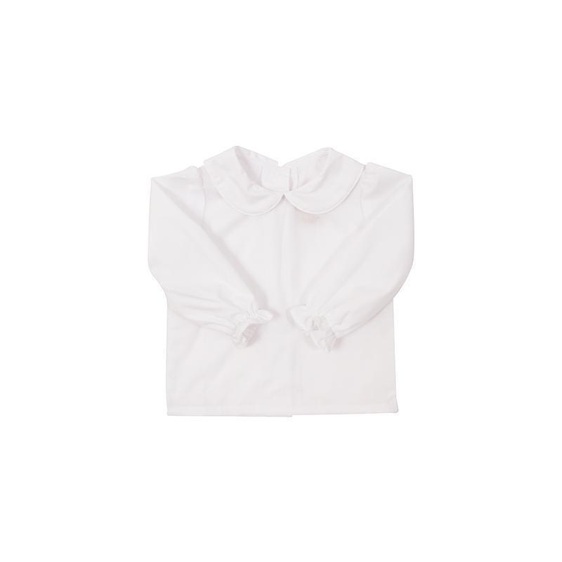 Maude's Peter Pan Collar Shirt - Long Sleeve Woven White