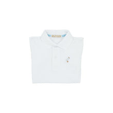 Load image into Gallery viewer, Prim &amp; Proper Polo -  White with Multicolor Stork