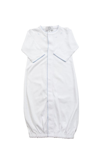 Converter Gown - White with Blue Stitch