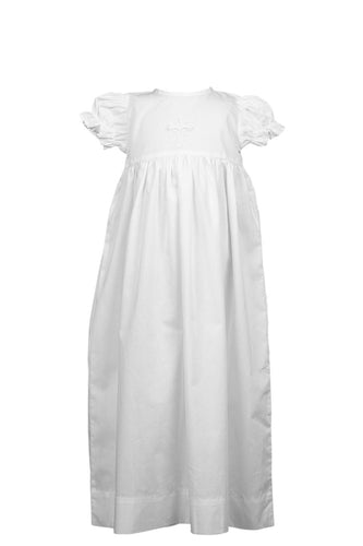 Cross Baptism Gown - Girl