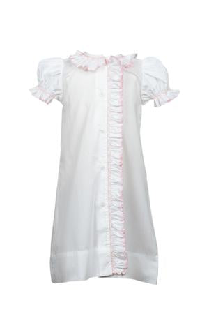 Smocked Pink Day Gown