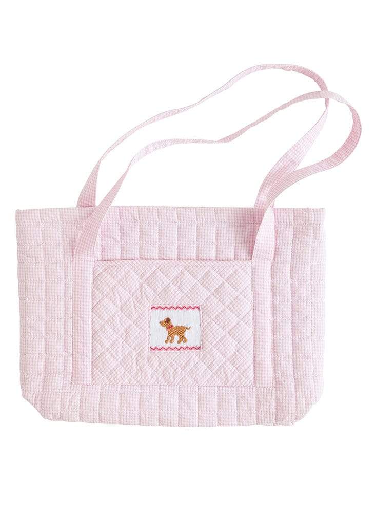 Quilted Tote Bag - Pink Lab