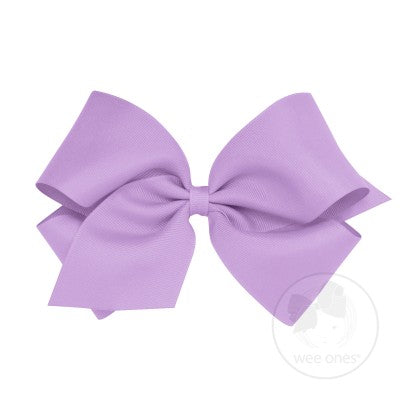 Classic Grosgrain Hair Bow - Light Orchid