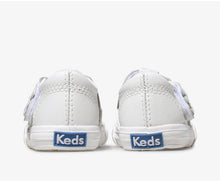Load image into Gallery viewer, Daphne T-Strap Leather Sneaker - White