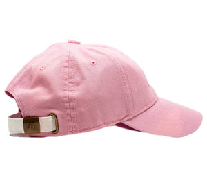 Rainbow on Light Pink Hat