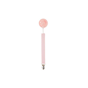 Parker Paci Clip - Pink Greenbrier Gingham with Palm Beach Pink