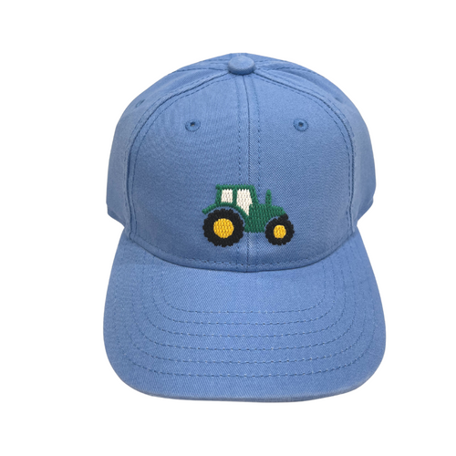 Tractor on Light Blue Hat