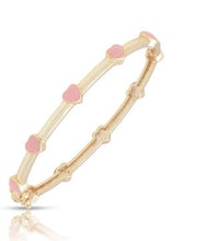 Load image into Gallery viewer, Heart Bangle: Pink