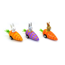 Load image into Gallery viewer, Pull Back Easter Bunny in Carrot