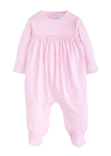 Welcome Home Layette Footie - Pink