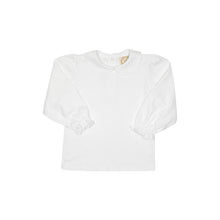 Load image into Gallery viewer, Maude&#39;s Peter Pan Collar Shirt Pima - Worth Avenue White