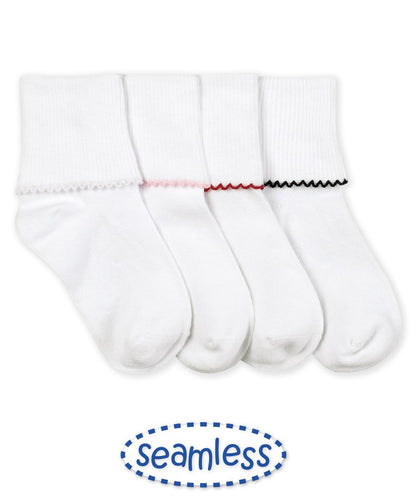 Seamless Tatted Edge Socks (2111)